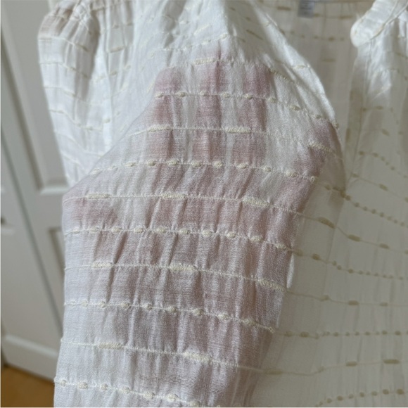 AYR White Textured Tunic Top M NWOT - Picture 4 of 14